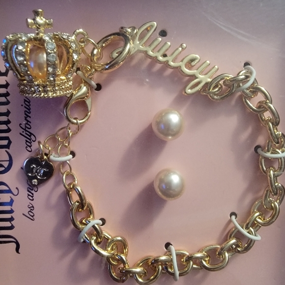 JUICY COUTURE SET BRACELET AND EARRINGS NWT - Picture 3 of 7